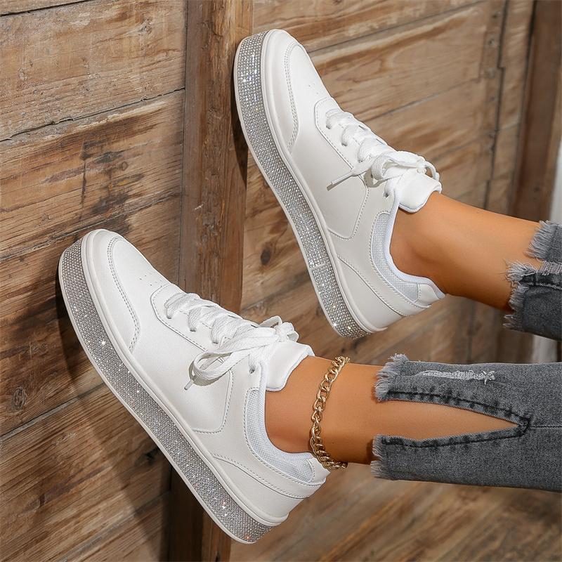 Fashion Outdoor Women Sneakers Flat with Ladies Casual Shoes Zapatos 2025 High Quality Shoes for Women Lace Up Women's Vulcanize Shoes