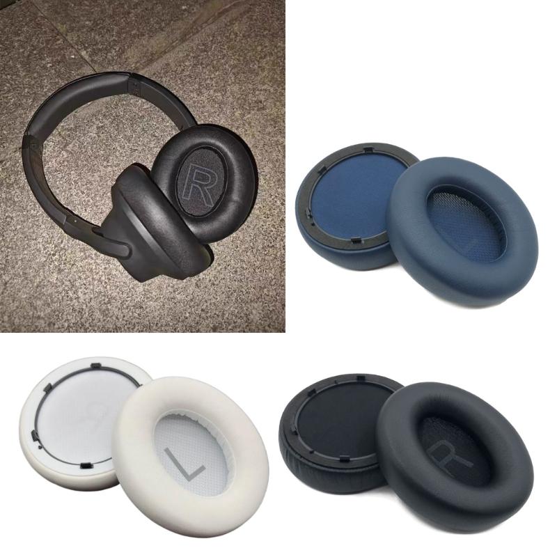 Earpads Cotton Linen Ear Cushions for Space Q45 Headphones Comfortable Noise Isolation Earpads Sleeves