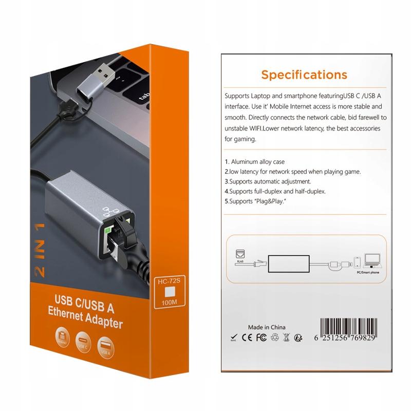 Usb 3.0 Lan Network Card 100 Mb Rj45