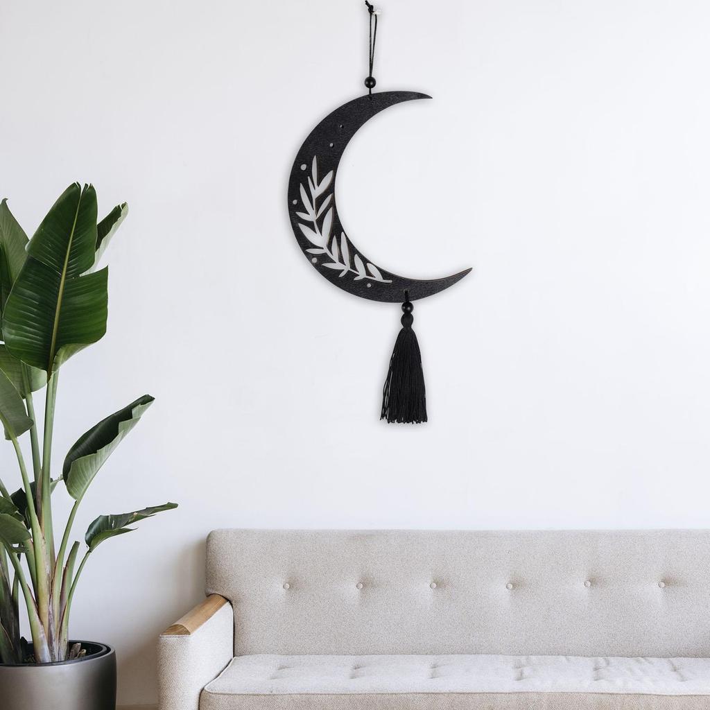 2Pcs Bohemian Moon Phase Wall Hanging Hotel Home Living Room Dorm Decoration