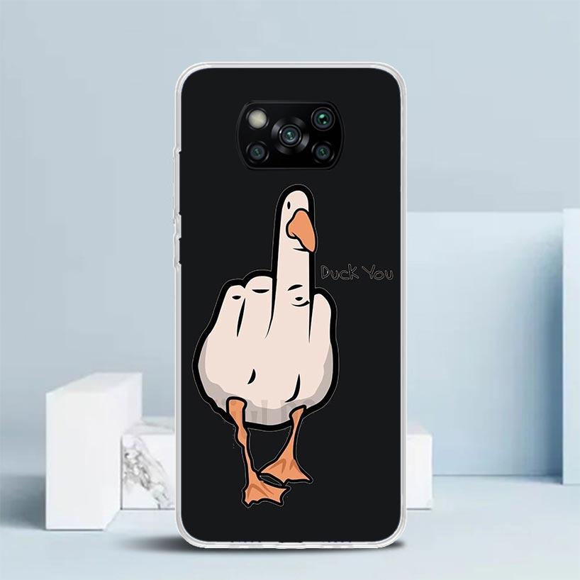 Cartoon Duck Goose Game Phone Case For Xiaomi Poco F7 Ultra X5 X6 X7 Pro M7 Redmi 15C 15 13C 13 12C 12 10C 10 10A 9 9C 9A 9T Cov