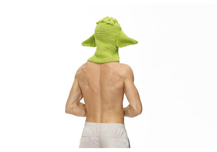 Unisex Master Yoda Star Wars Crochet Beanie - Funny Cosplay Chuunibyo Hat for Adults