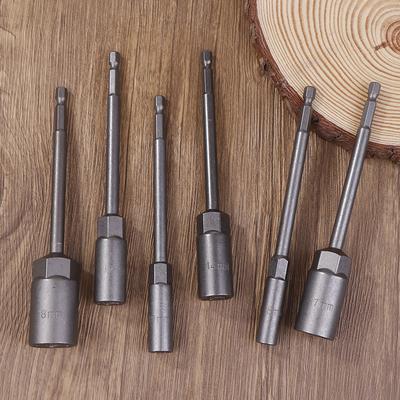 1 Stück 5,5-19 mm Verlängert Elektrische Bohrmaschine Stecknuss Schraubenkopf Mutter Treiber Bit Schlagbohrer Bits Adapter Steckschlüssel Verlängerungsstange 150 mm