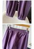 Autumn Plus Size Women's Elastic Waist Drawstring Loose High Stretch Cuffed Straight Leg Casual Pants