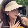 Foldable Seamless Visor Cap Sun Protection Summer Sun Hat Simple Sunscreen Empty Top Cap  Travel
