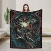 Warm Blanket Airplane Travel Fear the Old Blood Throw Blanket Bloodborne Flannel Bedspread Bedroom Fluffy Sofa Bed Cover