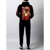Men's Trendy 3D Luminous Skull Print Autumn And Winter Sweatshirt And Sweatpants 2pcs Set
