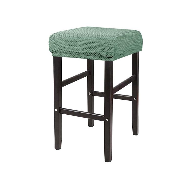 

2 шт. квадратных эластичных чехлов для стульев, однотонные чехлы для барных стульев из жаккарда, чехлы для сидений на стойках, чехлы для сидений в гостиной, ресторане 2pcs chair cover