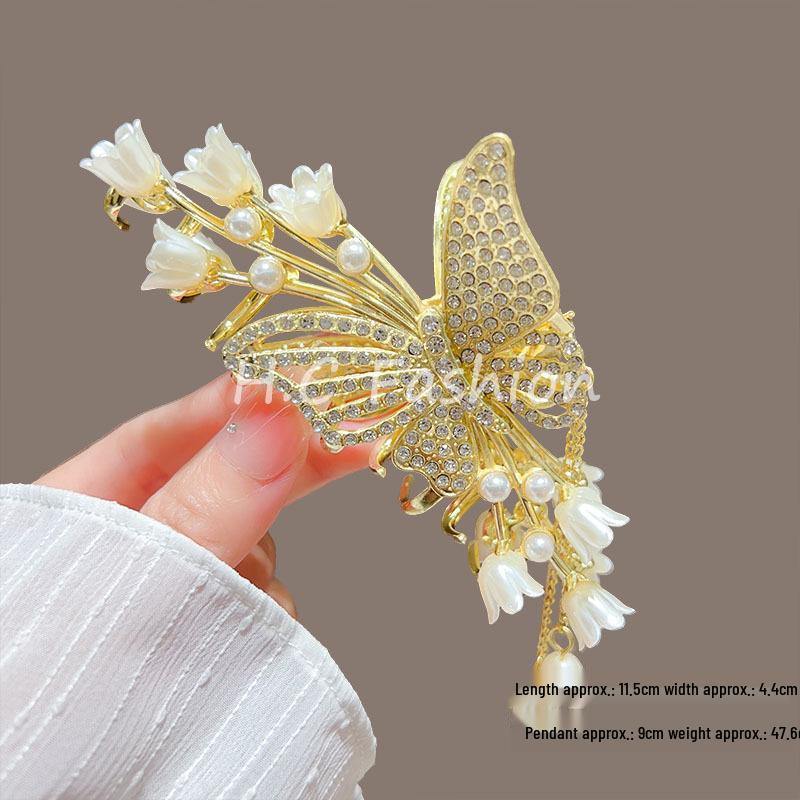 Liljekonvalj Veteax Hårnål: Damers Ny Kinesisk Stil Tofs Klämma för Eleganta Uppsättningar.