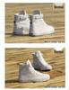Korean Style Women's High-Top Canvas Shoes - Versatile & Trendy Heightening Sneakers