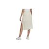 Adidas Originals Solid Color Split Midi Skirt Women Skirts White HF7545