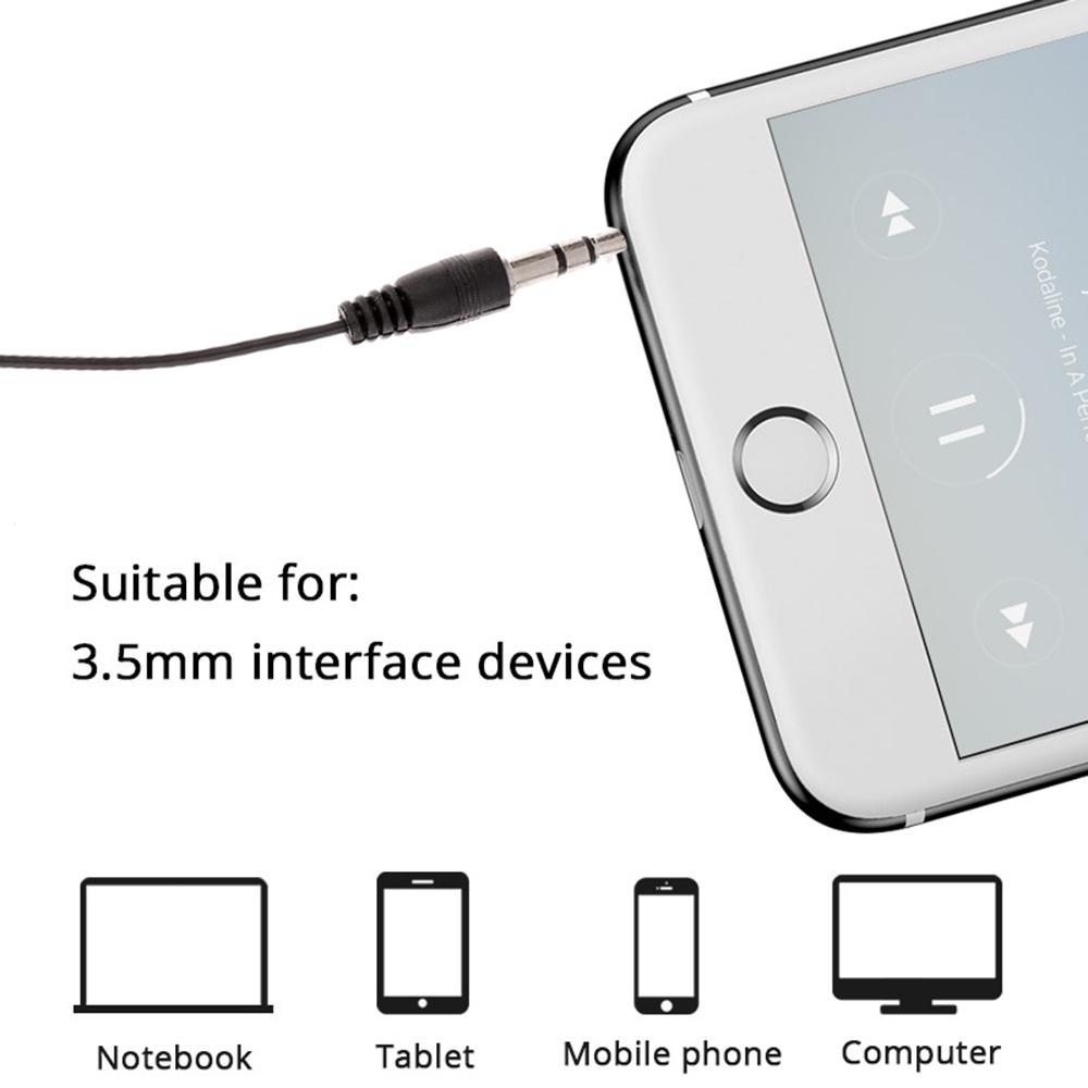 3.5mm Headphone Jack Single Side Earphone Ear Buds for One Ear Stereo to Mono In-Ear Single Earbud Style Headset Reinforced Cord