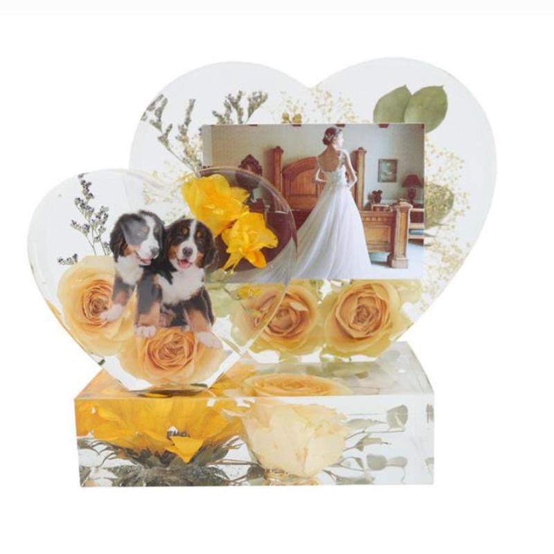 DIY Mold, Crystal Dropper, Epoxy Resin, Heart-shaped Photo Frame, Heart-shaped Ornament, Rectangular Combination, Mirror, Silicone Mold