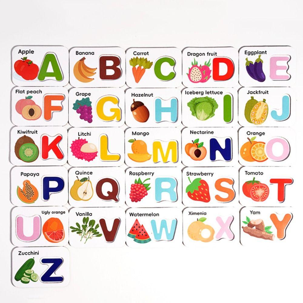 English Exercise Letter Puzzle Toys Educational Cognitive Memory Game  Girls Boys