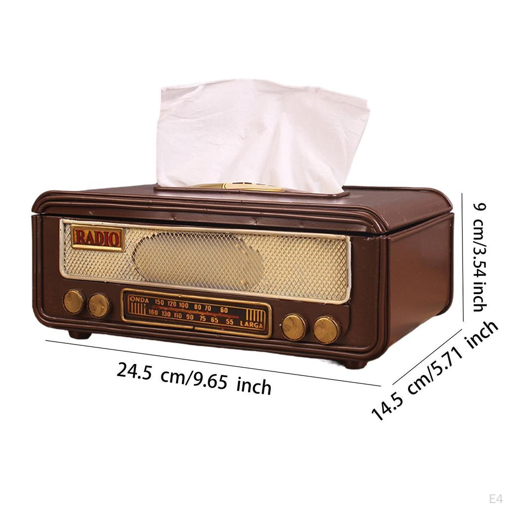 Radio Tissue Holder with Napkin Case for Home and Cafe Use