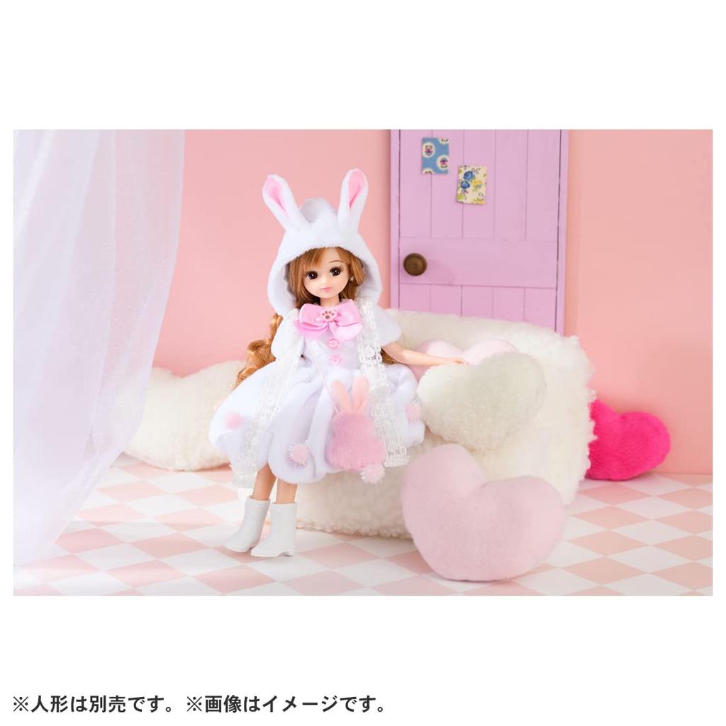 TAKARA TOMY Dress Fluffy Rabbit Play Toy Ages Licca-chan LW-07 Dress-up 3+