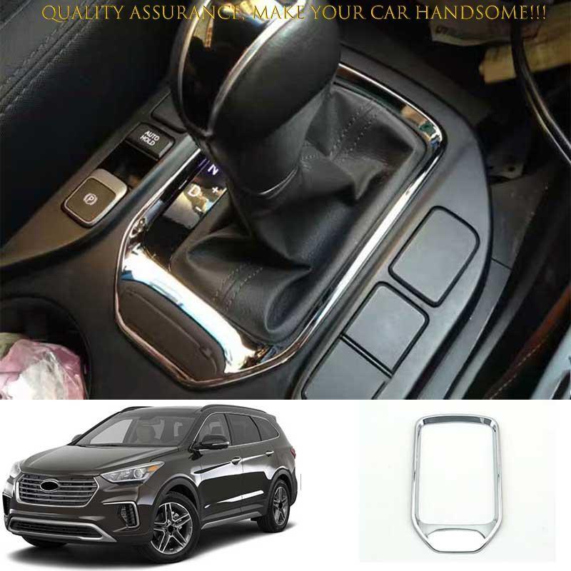 

Для Hyundai Santa Fe 2013-2018 АБС-пластик Хром Декоративная накладка на панель переключения передач центральной консоли