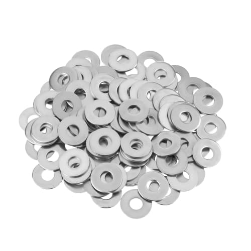 SLEIJAOOE Flat Washers (M4 X 20mm X 1.5mm) Pack of 50, Flat Washers, Flat Washers, Gasket Fasteners
