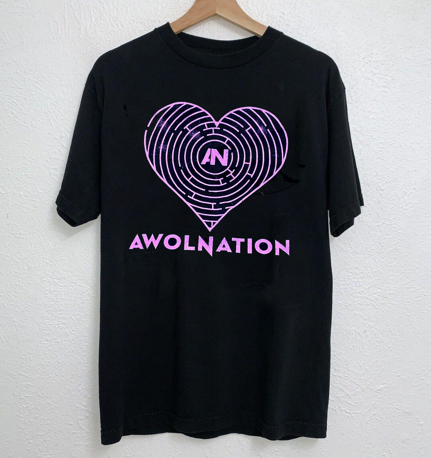 VTG Awolnation Band Gift For Fan Short Sleeve Black All Size Shirt XXXL