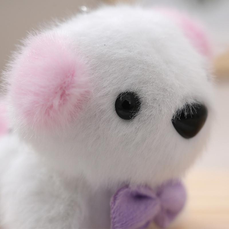 Adorable Plush Dog Keychain Accessory With Soft Pp Cotton And Colorful Ears