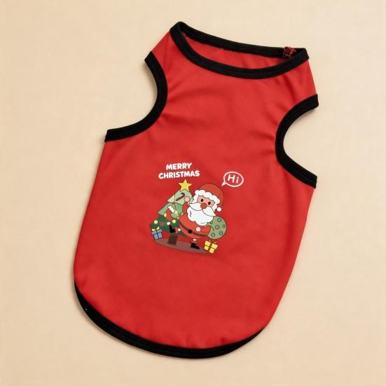 Pet Sleeveless T-Shirt Round Tank Top Neck Pet Breathable