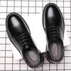 Men'S Black Leather Shoes Office/Casual Shoes JZ 6196-102