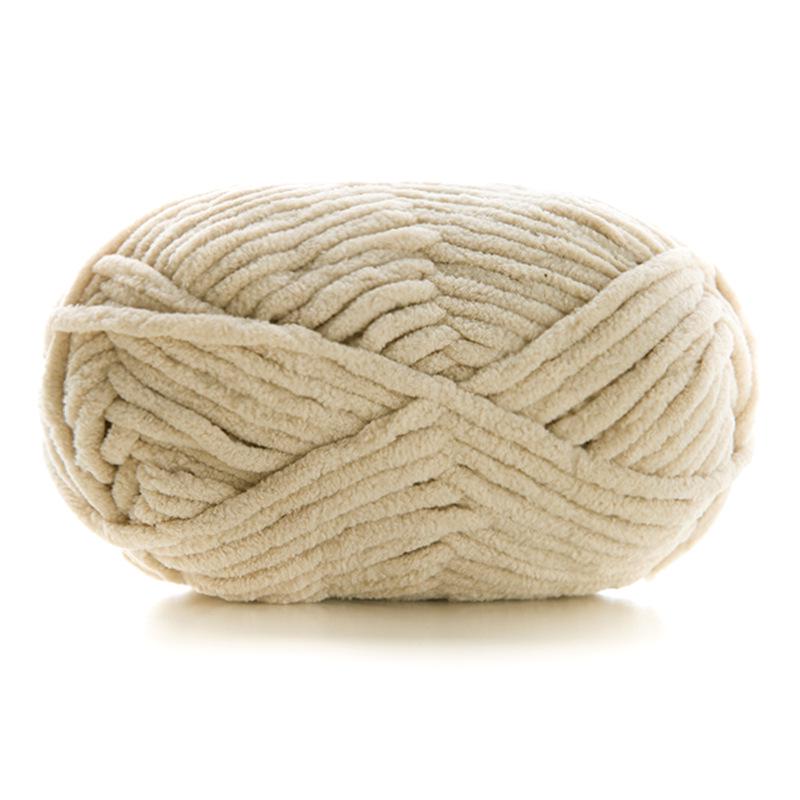 DIY Handcrafted Cute Chenille Snowball Knit Scarf & Crochet Doll Bag