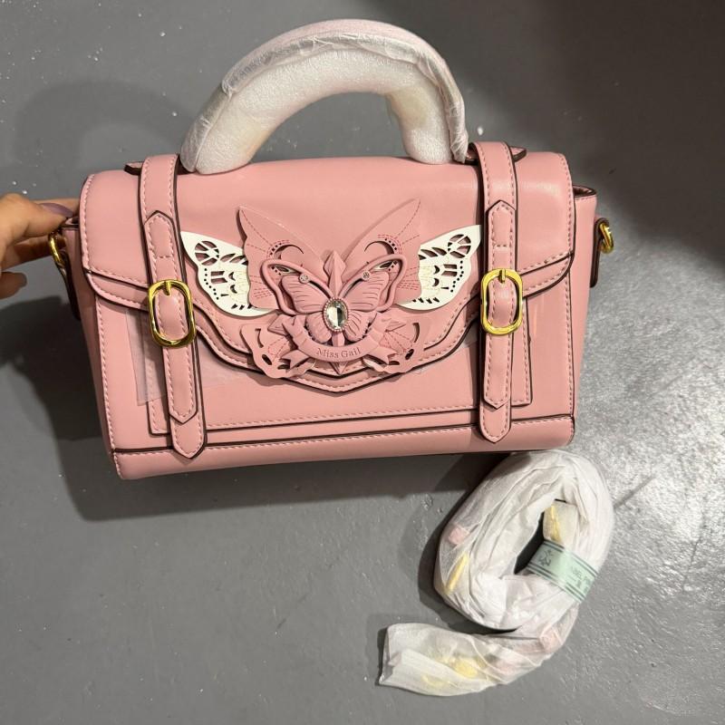 Vintage Soft Leather Tote Bag Shiny Woven Crossbody Printed Square Women
