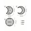 Crescent Moon Wall Art Set Rustproof Islamic Metal Wall Hangings