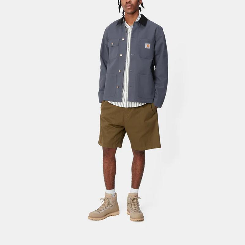 Carhartt WIP SS24 Michigan Chore Coat Spring Jackets & Coats Men's Blue Black I031519-1YM-01