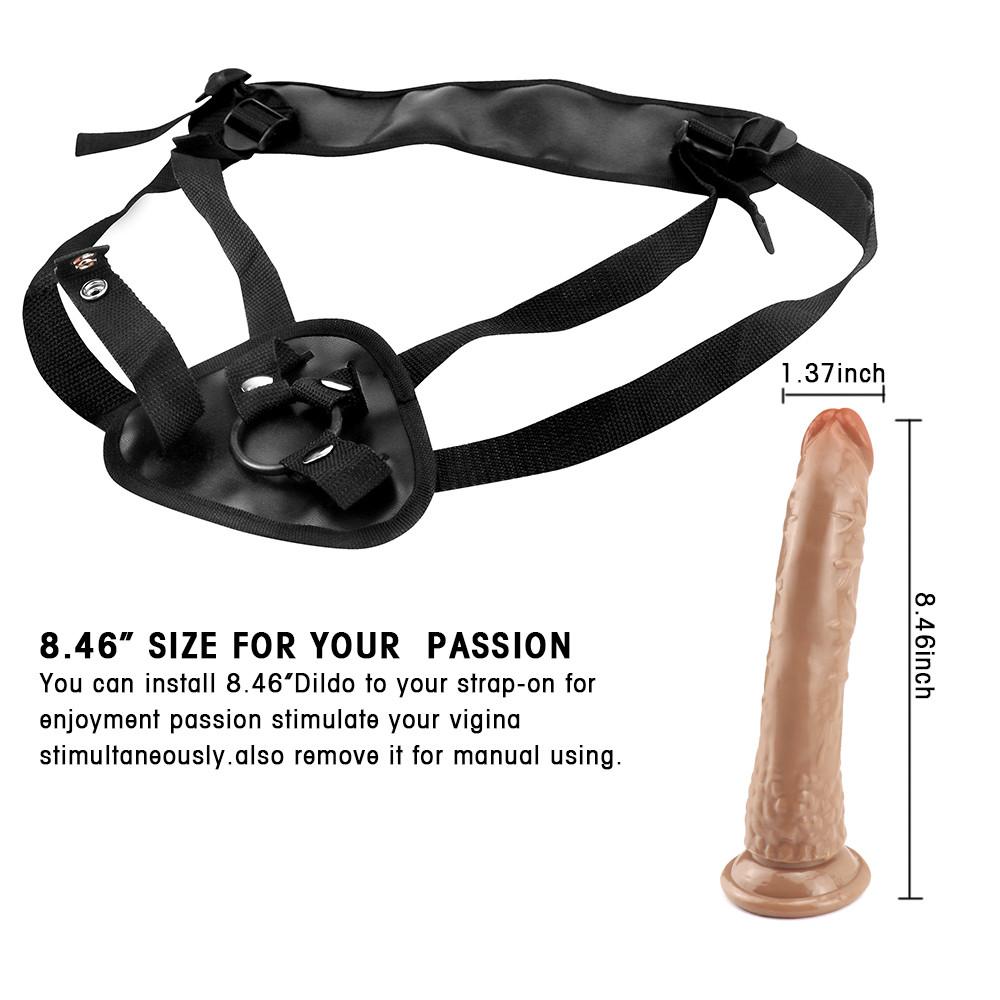Weicher Dildo Realistisch Saugfuß Strap-On Penis Analdildo Pegging Harness Sexspielzeug für Frau Sexprodukte