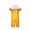 3 Pezzi Costume da Birra Uso Versatile Abito da Uomo Chiusura a Bottoni Riunione Festiva per