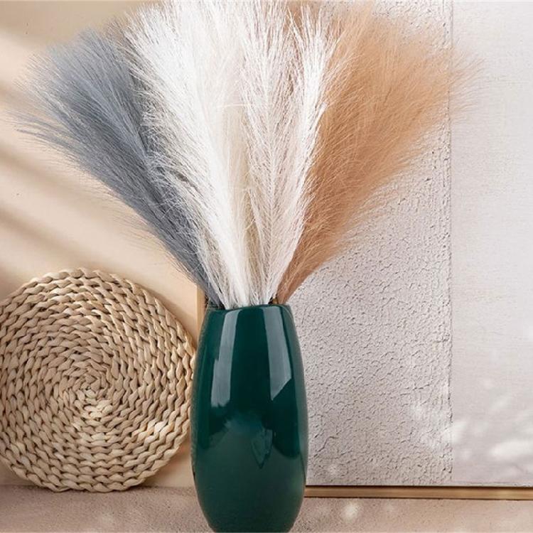 10 Τεμάχια Τεχνητό Μπουκέτο Πάμπας Γρασίδι DIY Βάζο Λουλουδιών Ψεύτικο Φυτό Καλαμιά Διακόσμηση