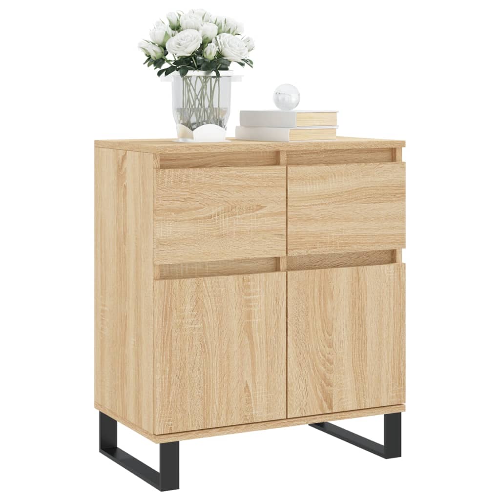 Chest of Drawers, Sonoma Oak, 60X35X70 Cm, Wood-based Material