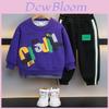 Trendiges Jungen Sportanzug Set Für Frühling Und Herbst Stilvolles Koreanisches Zweiteiliges Outfit Für Kinder Im Alter Von 3 Bis 8 Jahren