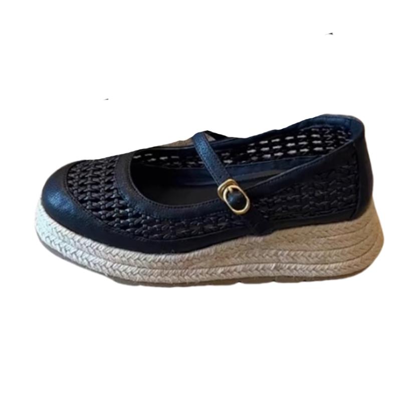 Fashion Wedges Women Designer Shoes Fashion Dress Weave Woman Platform Shoes 2025 Summer Sneakers Shallow Cozy Sport Zapatillas De Mujer