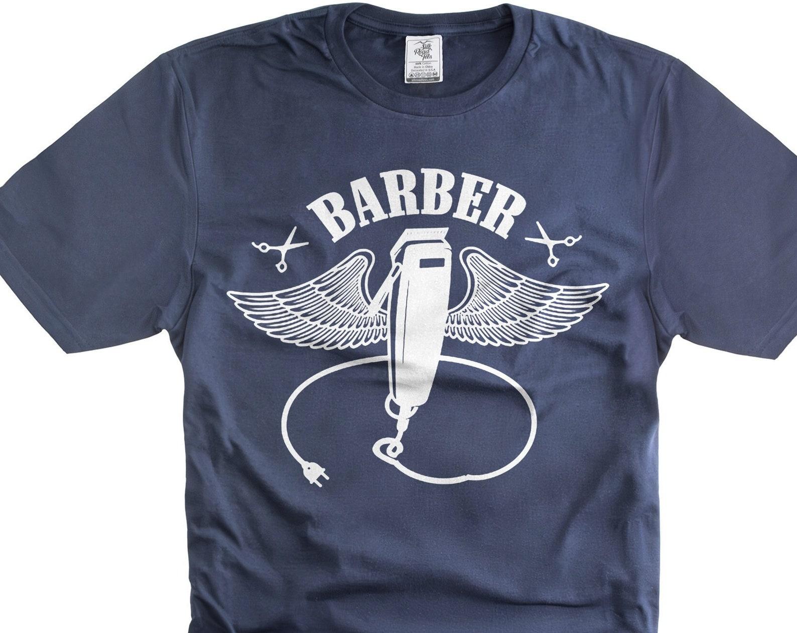Barber Wings T-Shirt: Funny Hairdresser Gift 2XL