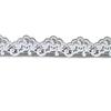 4,3 cm Dentelle de Soie de Lait Brodée Accessoires Hanfu Style Ethnique Vêtement Brodé à l'Ordinateur Col de Vêtement Accessoires de Bagages