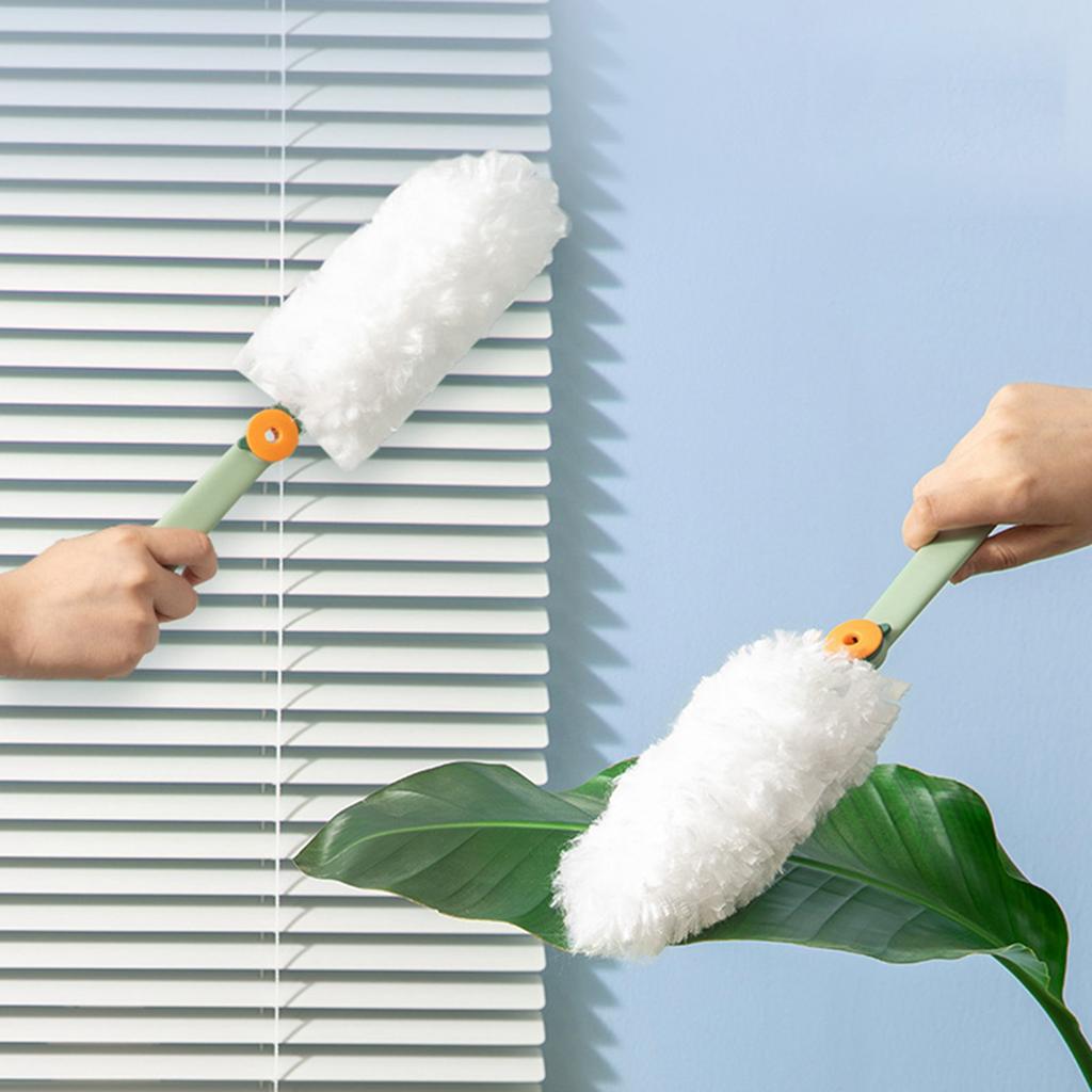 Hand Duster Electrostatic Adsorption Washable Replaceable Cleaning Fibers Telescopic Duster for