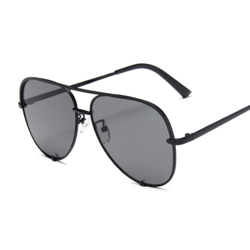 Brand Designer Aviation Sunglasses Woman Vintage Black Mirror Sun Glasses For Woman Fashion Big Frame Cool Sexy Female