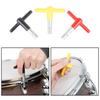 1pc Metal Drum Tuning Key T-type Tuner Solid Square Non-slip Protective Cover Accs for Drum Lovers