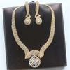Exquisite Shiny Diamond Necklace Earrings Jewelry Set, Banquet Party Luxury Ladies Super Flash Jewelry Accessories