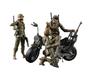 Militärischer Mobile Suit Gundam Fürstentum Zeon Armee 08 Allgemeiner Soldat Zeon Soldat Motorrad 100mm PVC Bemalt Bewegliche Figur G.M.G. (Gundam