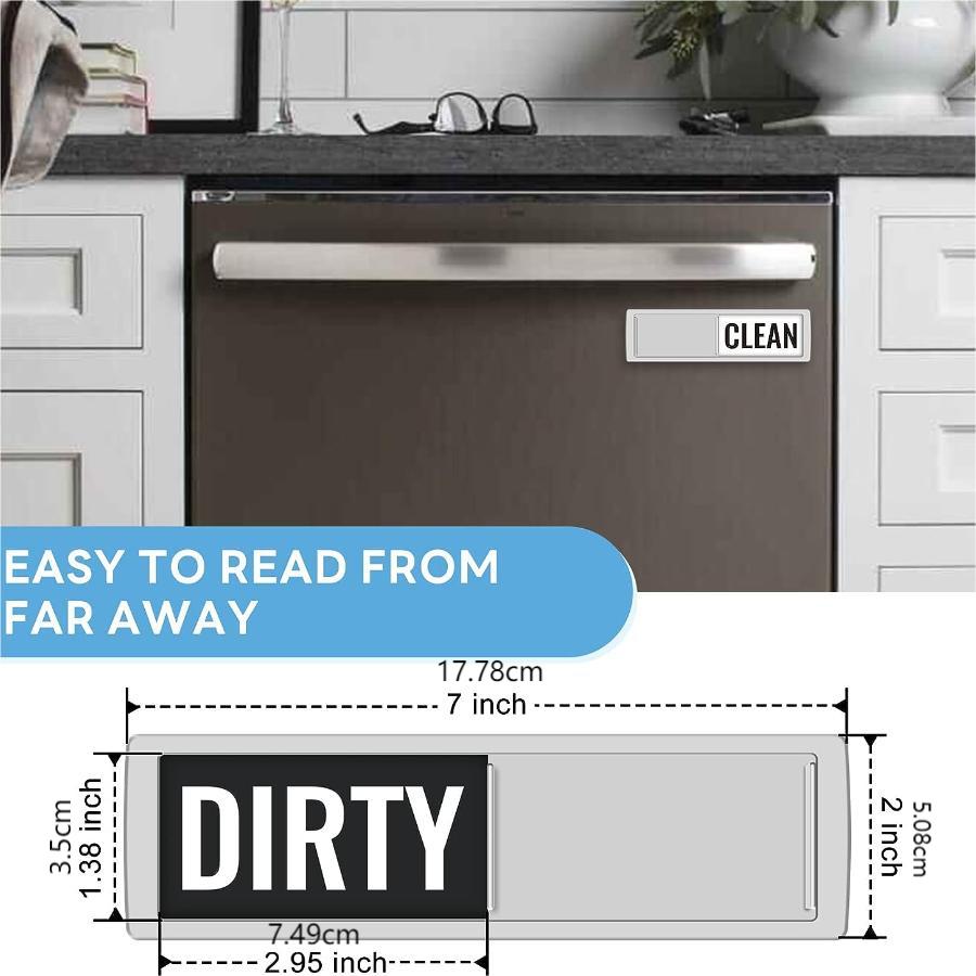Dishwasher Magnetic Stickers with Scratch Resistant and Dirt Resistant Signs, Suitable for Dishwashers