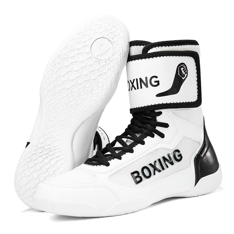 Professional Wrestling Shoes Lightweight Male Gym Training Sneakers Big Size White Black Man Sport Boxing Shoes