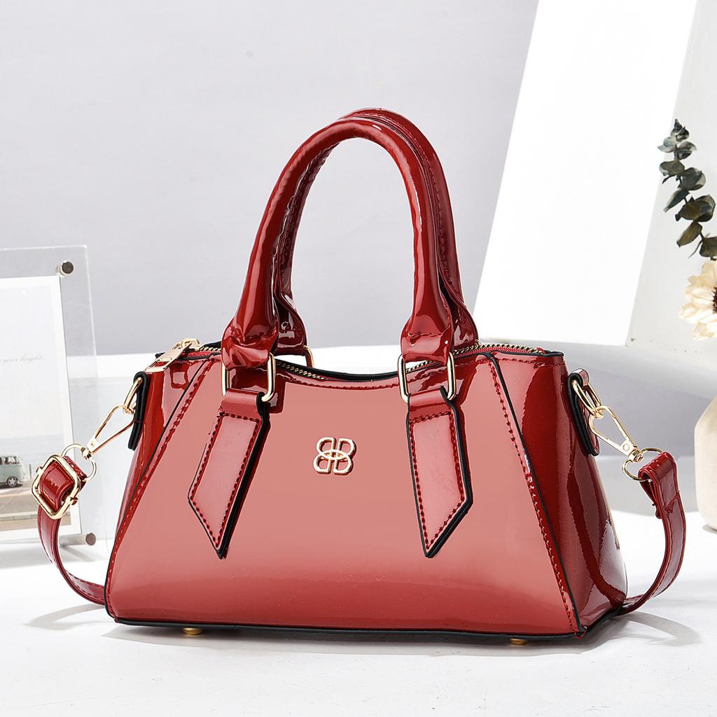 Bright Leather Ladies Top-Handle Bags For Women Handbags Tote Shoulder Crossbody Purse Female Luxury Designer