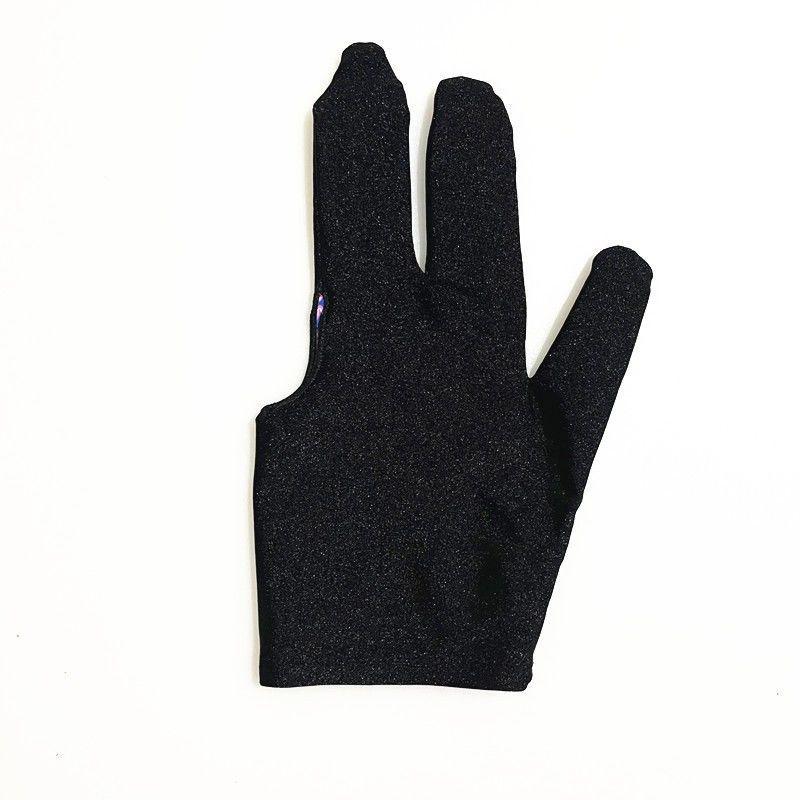 

High Elastic Three-Finger Billiard Glove with Logo Print E18