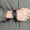 Vintage Alloy Magnetic Clasp Men's Multi-Layer Leather Bracelet Fashion Accessories
