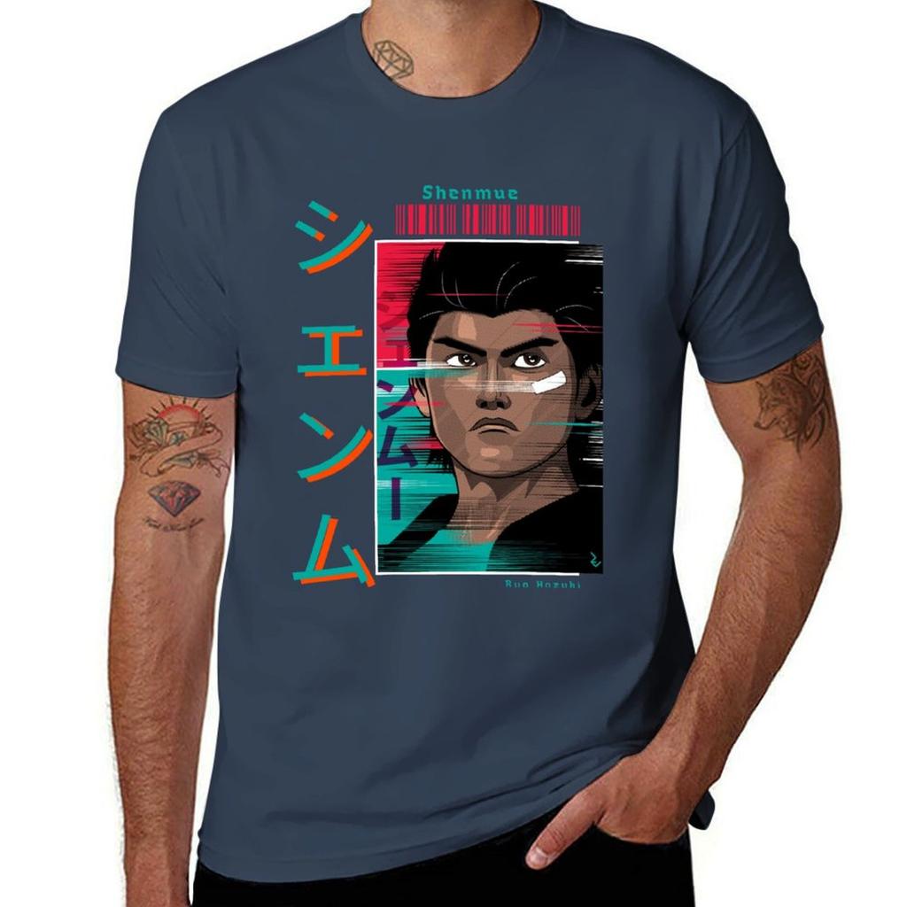 Ryo Hazuki - Shenmue T-Shirt Rohlinge Sommerkleidung Ästhetische Kleidung Herren Trainingsshirt