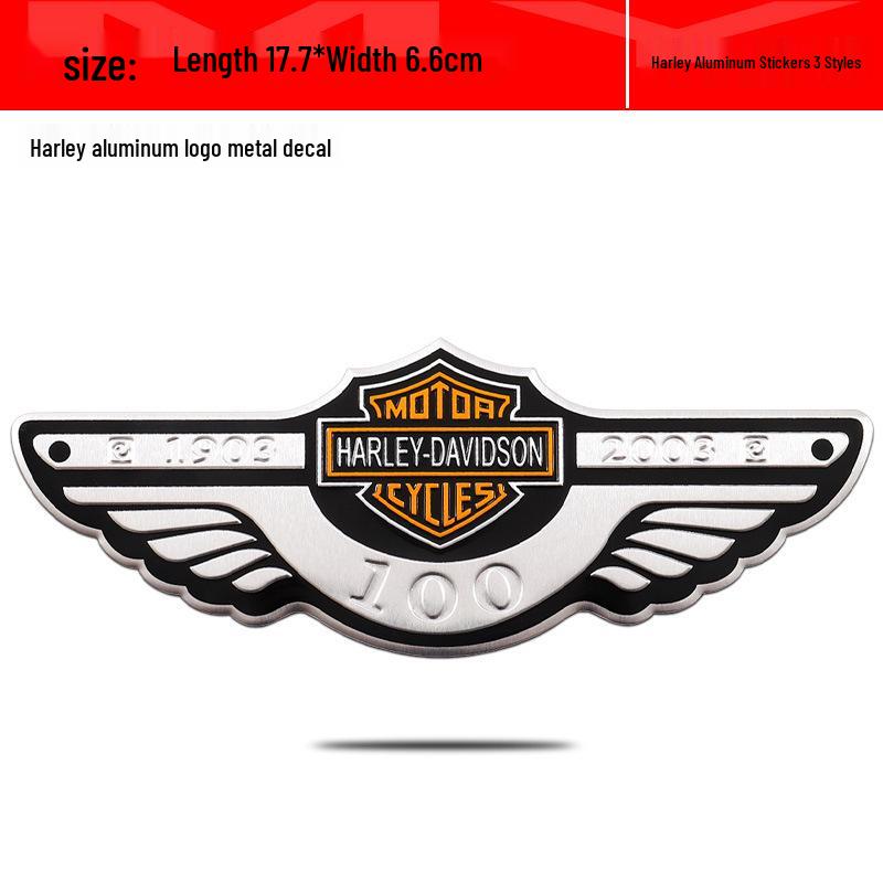 Skull Design Metal Emblems & Stickers for Harley-Davidson Bikes, Motorcycles & Cars: Aluminum Emblems & Stickers for Modifications.